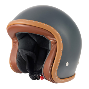 Casco Jet Zar Vintage Grigio Ferro