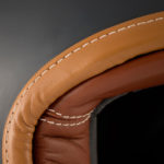 bordo in pelle del casco jet baruffaldi