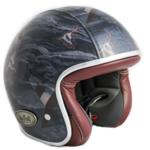 Casco Jet Zeon Vintage UsaBull Tex