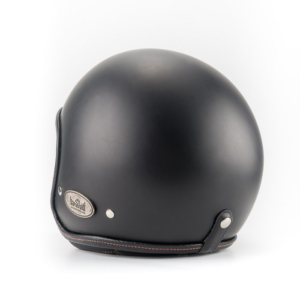 Casco Jet Zar Vintage Nero Orange